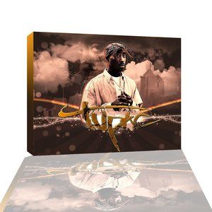 TUPAC SHAKUR- Canvas print wall art size (16x20in)